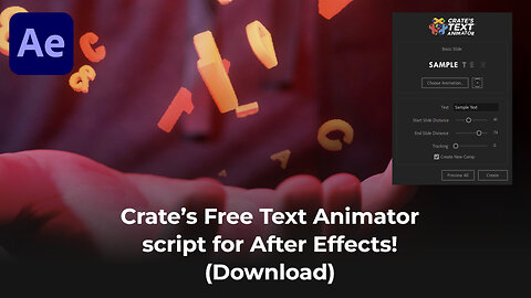 Free Text Animator script for After Effects