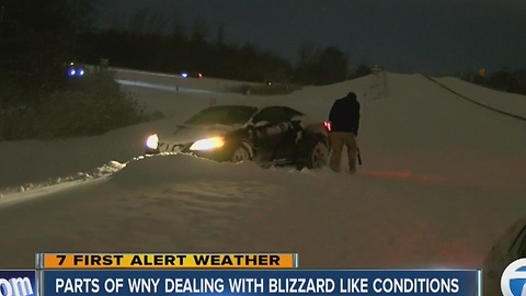 Parts of WNY dealing with blizzard-like conditions