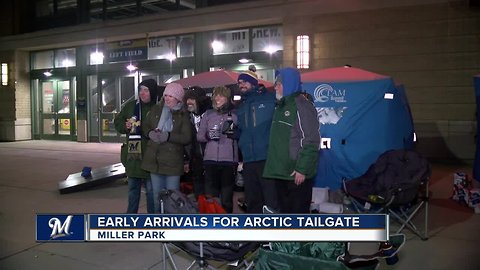 Just warm enough: The Brewers Arctic Tailgate goes on despite subzero temps