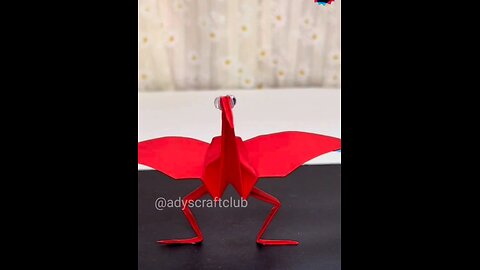 Flamingo 🦩 paper craft | 3D Origami Flamingo Craft