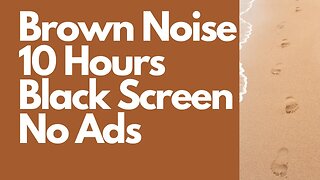 BROWN NOISE | BLACK SCREEN | Sleep, Study, Tinnitus & insomnia | 10 HOURS | #whitenoise #sleepsound