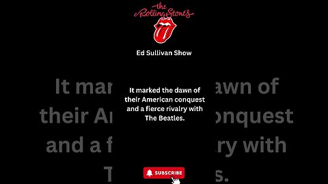 The Rolling Stones' Unforgettable Performance on Ed Sullivan #shorts #rollingstones #rocknroll