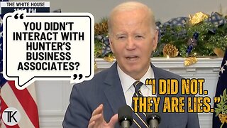 Biden: ‘I Did Not’ Interact with Hunter’s Business Associates, ‘It’s Just a Bunch of Lies’