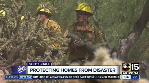 Wildland firefighters helping protect Valley homes