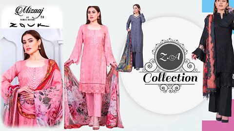 MIZAAJ CHIKANKARI LAWN ZOUK EMBROIDERY || ZAIN.AAYAN COLLECTION ||