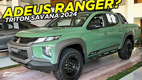 NOVA MITSUBISHI L200 TRITON SAVANA 2024 PICAPE RAIZ +PREPARADA E CONFIÁVEL QUE RANGER PARA O OFFROAD