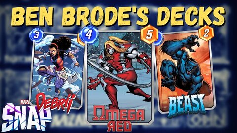 Reviewing (some of) Ben Brode's Best Decks + Budget Versions | Deck Guide Marvel Snap