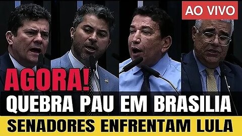 🇧🇷🔴AGORA! QUEBRA PAU EM BRASILIA SENADORES ENFRENTAM LULA