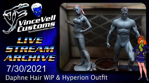 VinceVellCUSTOMS Live Stream -Hyperion Outfit & Daphne Hair WIP