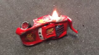 Lightning McQueen crash