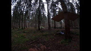 GoPro night lapse . Seeting up the DD Hammocks 3x3 Tarp at night.