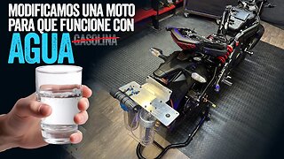 Modificamos una MOTO para que FUNCIONE CON AGUA