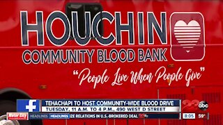 Tehachapi to host community-wide blood drive