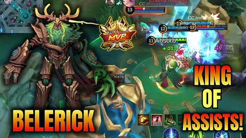 KING OF ASSISTS! + MVP!! Mythic Ranked Belerick