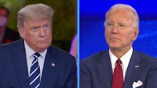 President Trump And Joe Biden Hold Dueling Town Halls