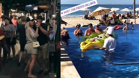 ‘RHOC’ Vicki Gunvalson Wild in Mexico with Sushi Boats & Table Dancing