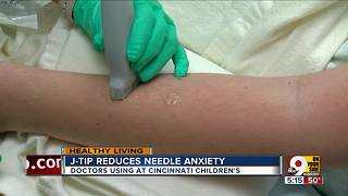 J-Tip reduces needle anxiety