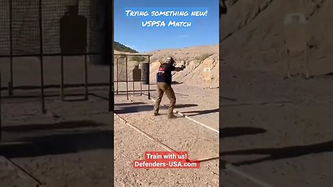 Train with us, Try something NEW! Instructor Adam Winch did, He entered a USPSA match. Defenders-USA