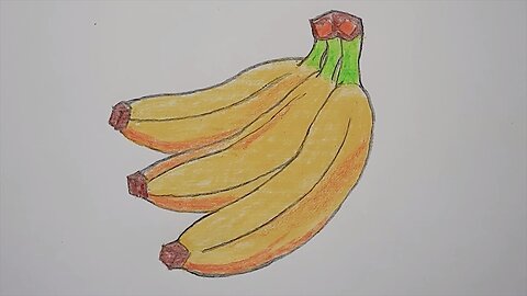 How to Draw Banana | Step by step | Very easy | Art Video
