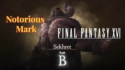 Notorious Mark - Sekhret Hunt Board Final Fantasy XVI