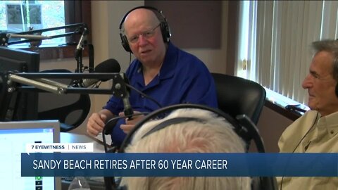Local radio legend Sandy Beach retires after a career spanning sixty years