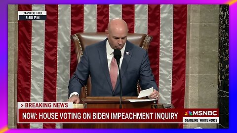 HOUSE VOTES 221-212 TO OPEN BIDEN IMPEACHMENT INQUIRY