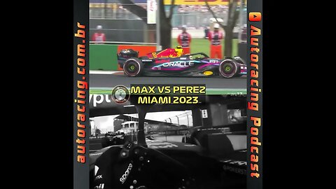 MAX VERSTAPPEN vs SERGIO PEREZ MIAMI EUA F1 2023 #shorts