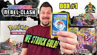Rebel Clash Booster Case (Box 1) | Pokemon Cards Opening
