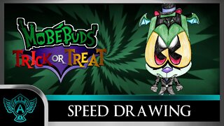 Speed Drawing: MobéBuds Trick or Treat - Grizzel-X | A.T. Andrei Thomas 2022
