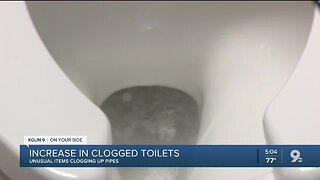 Increase in clogged toilets