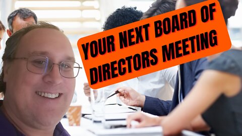 Your Next Board Of Directors Meeting