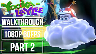 YOOKA LAYLEE Gameplay Walkthrough PART 2 No Commentary World 1 Tribalstack Tropics [1080p 60fps]