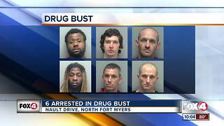 Six people arrested in drug bust