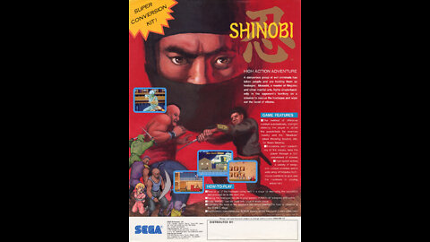 "Bonus Stage" - Shinobi [Arcade/SMS/NES/ZXS; Sega; 1987-89]