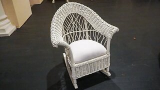 Furniture Restoration - Reupholstering an Antique Wicker Chair