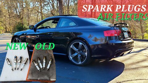 SPARK PLUGS and AIR FILTER change on RS5