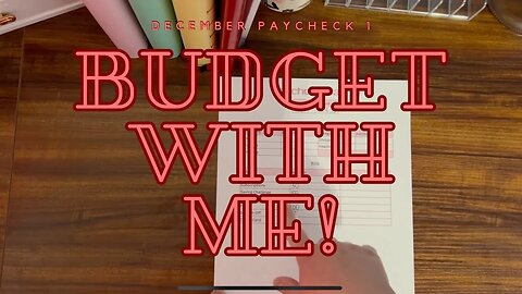 Budget with Me! December Paycheck 1|Happy Mail|Budget my Paycheck with Me