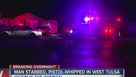 Man stabbed overnight in West Tulsa