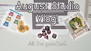 August Studio Vlog: Goodies / Preparing New Goals / Small Business Vlog