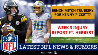 NFL News & Rumors: Bench Trubisky For Kenny Pickett?