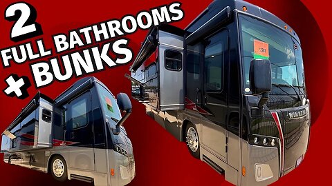 2 FULL Bathrooms AND Bunks! 2023 Winnebago Forza 38W Class A Motorhome