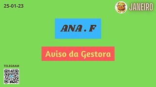 ANA F. Aviso da Gestora