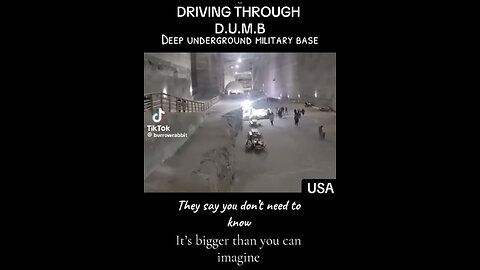 Driving through Deep Underground Military Base