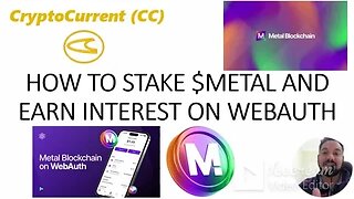 How to Stake $METAL token and earn interest on WEBAUTH APP (Step by Step Web Auth Guide)