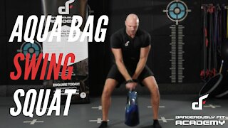 Aqua Bag Swing Squat