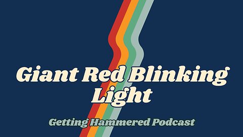Giant Red Blinking Light