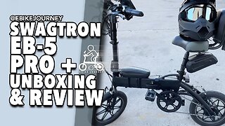 Swagtron EB5 Pro Plus Foldable Electric Bike Unboxing And Review