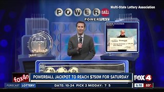 No winner in Wednesday's Powerball drawing, jackpot increases to $750 million