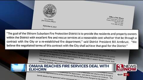 Omaha Reaches Fire Services Deal with Elkhorn