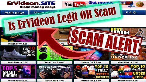 Scam Alert! Is ervideon legit, Is ervideon.xyz Legit, Fake Money Making Sites,